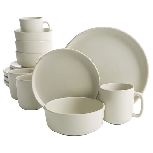 16 Piece Round Kitchen Dinnerware Set