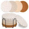 Mckanti 8 Pcs Drink Coasters with Holder