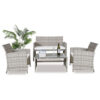 16 Rattan Sofa Chair Set