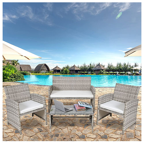 16-16 Rattan Sofa Chair Set