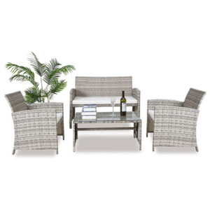 16 Rattan Sofa Chair Set